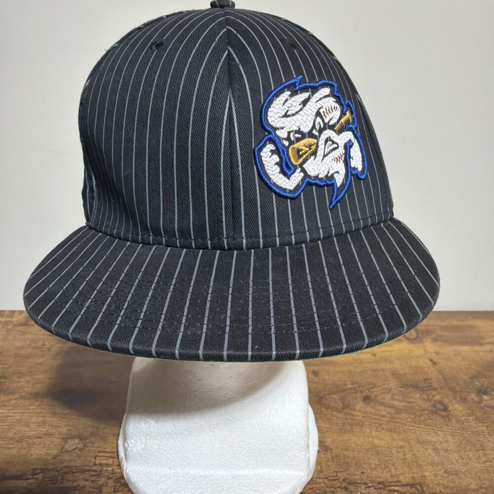 Omaha Storm Chasers MiLB Black Striped Adjustable Hat Embroidered Logo Nebraska